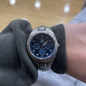 Fossil blue watch 100m